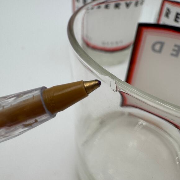 Vintage TASTESETTER Sigma DOF "RESERVED" You Guest It Glasses - Picture 7 of 9